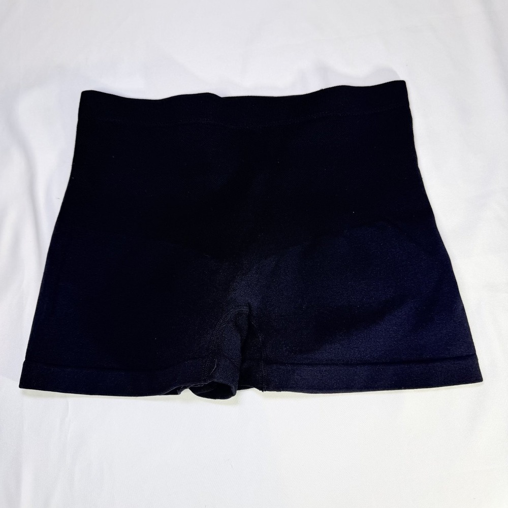 Skinnygirl Women's Black Charcoal Gray M High Waisted Seamless Shaper Shorts